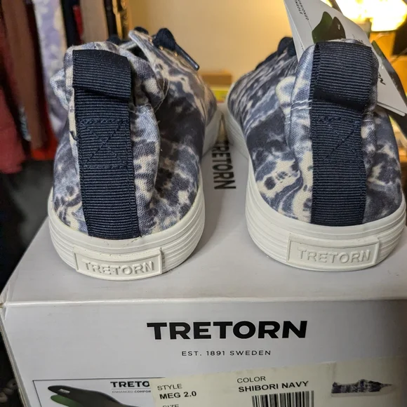 Tretorn 8.5 Meg 2.0 Shibori Navy Tie-dye NWT - Picture 7 of 8